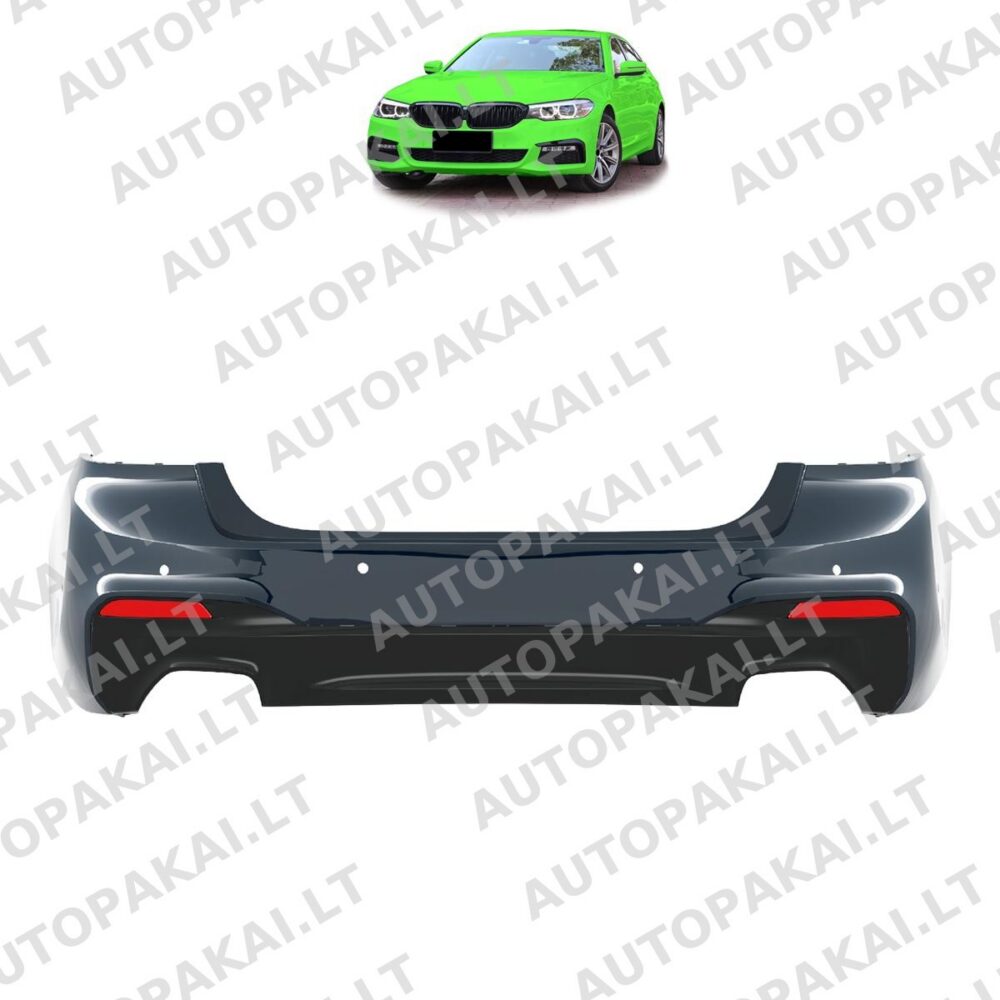 Rear Bumper PDC With Diffuser suitable for BMW 5 G30 Sedan 540 16-20