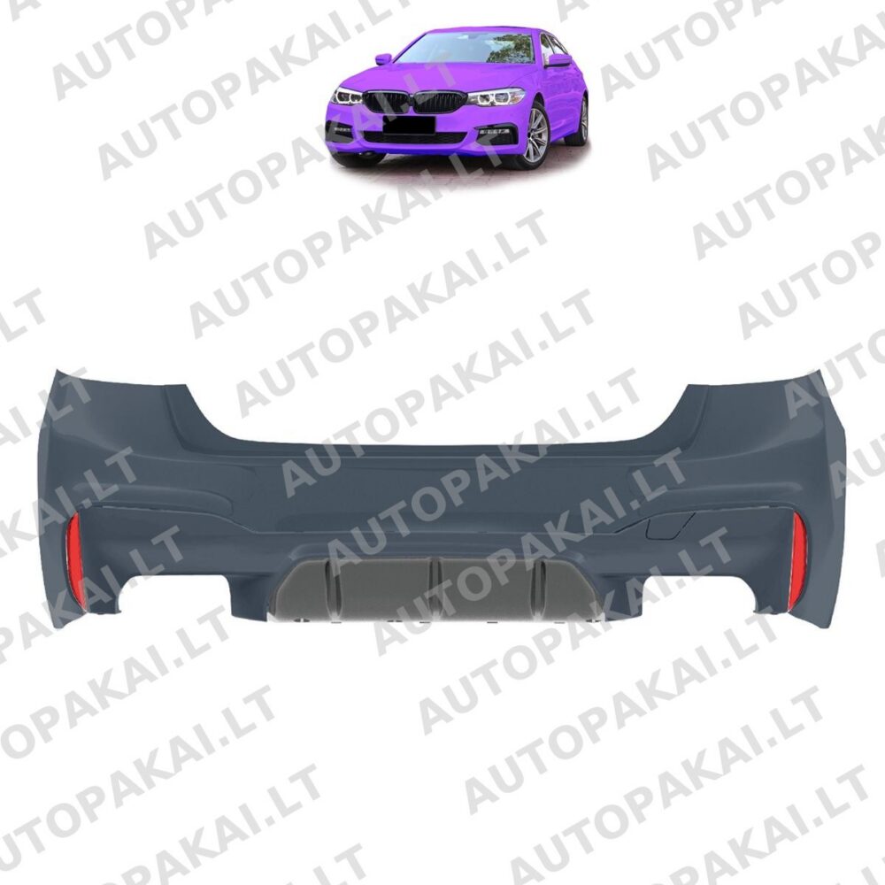 Rear Bumper PDC With Diffuser suitable for BMW 5 G30 Sedan 16-20