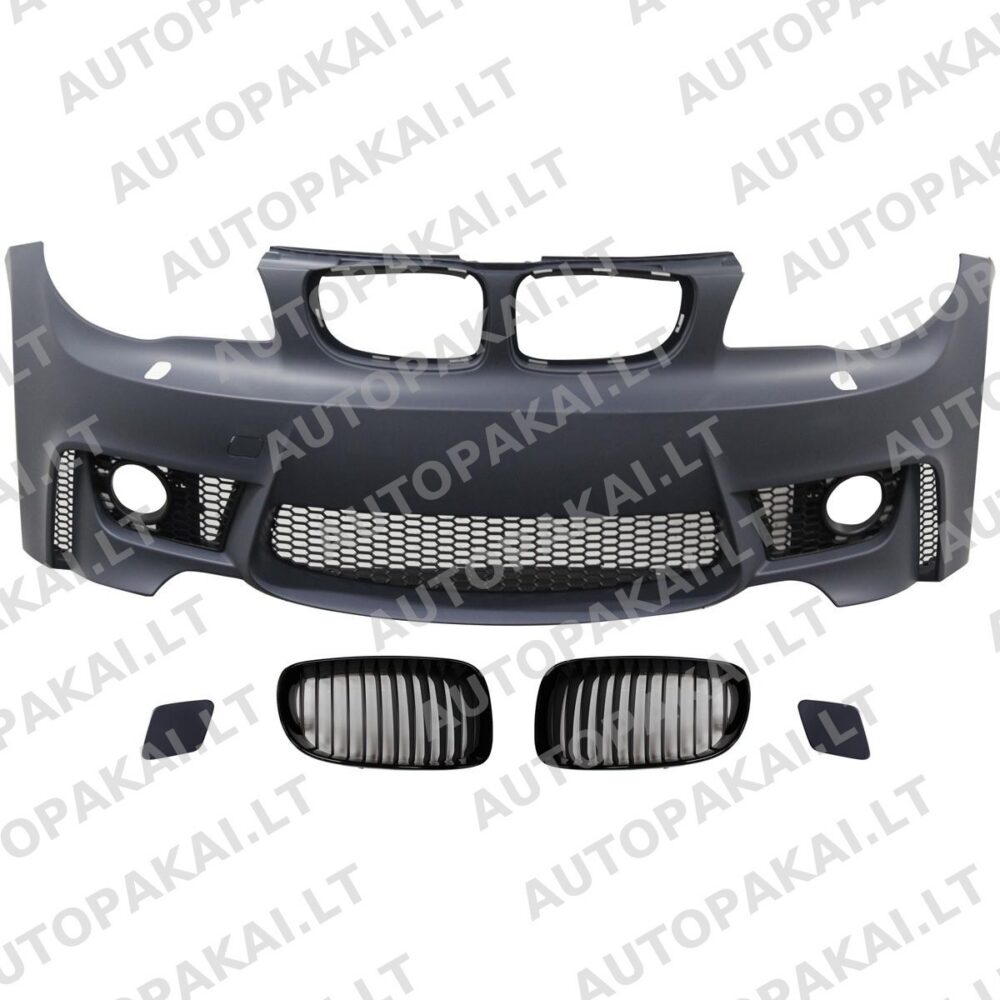 Front Bumper + SRA Grille suitable for BMW 1 E81,E82,E87,E88 Hatchback 04-11