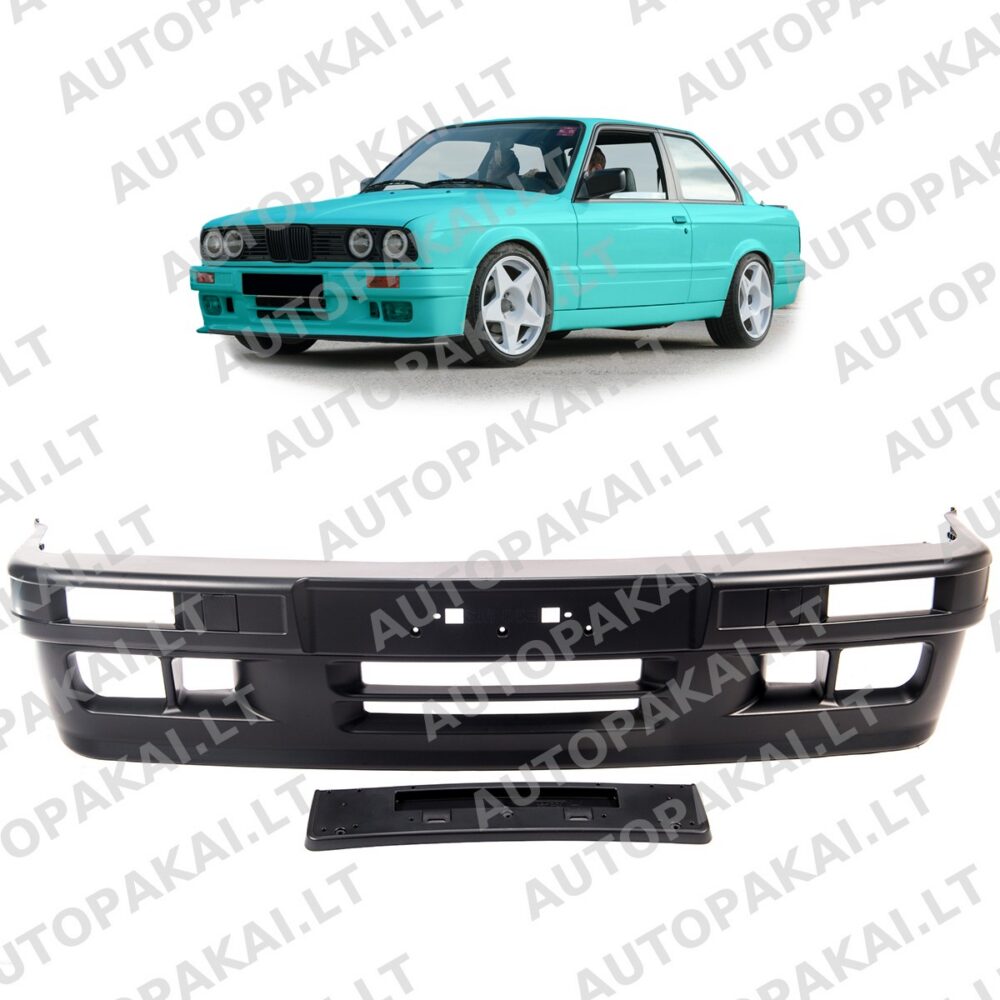 Front Bumper suitable for BMW 3 E30 Sedan Cabrio Touring Facelift 1988-91