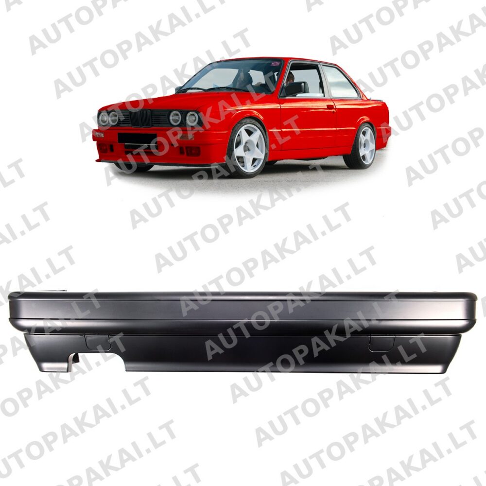 Rear Bumper suitable for BMW 3 E30 Sedan Cabrio Touring Facelift 1988-91