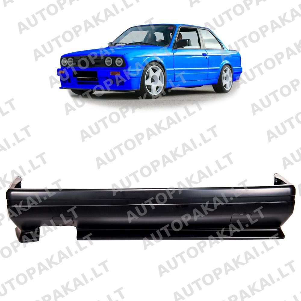 Rear Bumper suitable for BMW 3 E30 Sedan Coupe Cabrio Touring Facelift