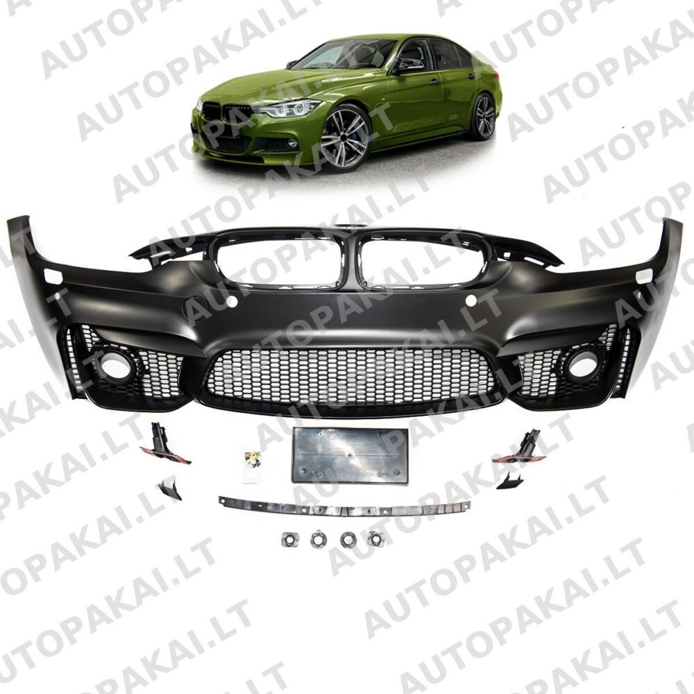 Front Bumper with PDC SRA suitable for BMW 3 F30, F31 Sedan Touring 12-18