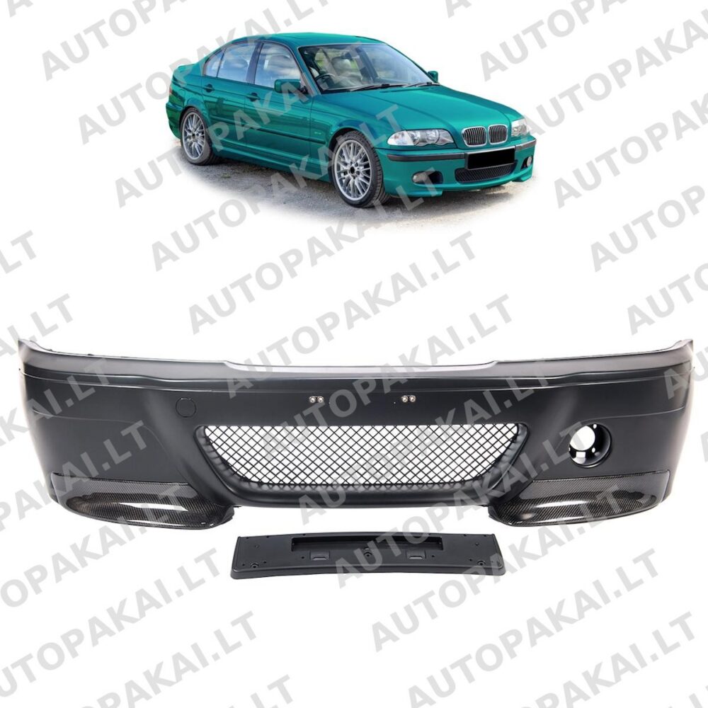 Bumper Front Carbon Splitters for BMW 3 (E46) Sedan Touring 2000-2006