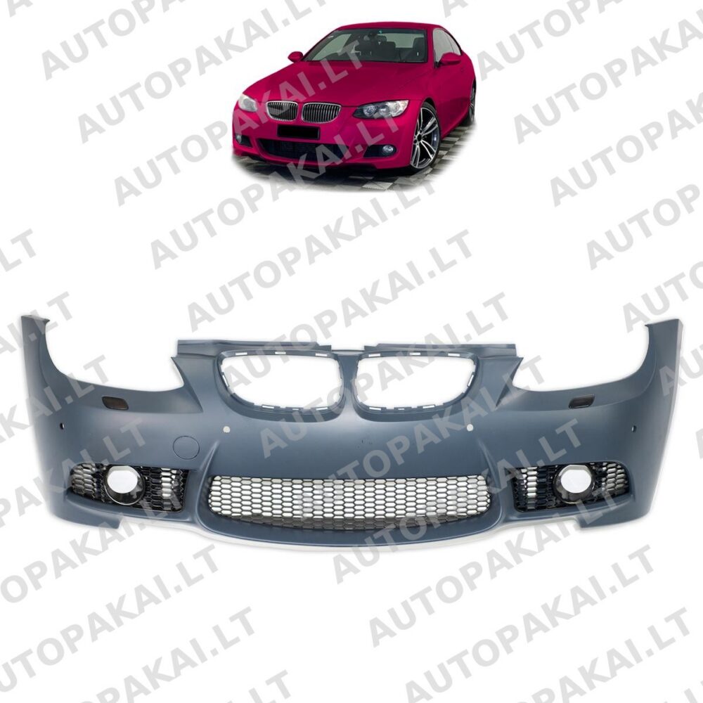 Priekinis bamperis su PDC + SRA tinka BMW 3 E92, E93 Coupe Cabrio 06-10