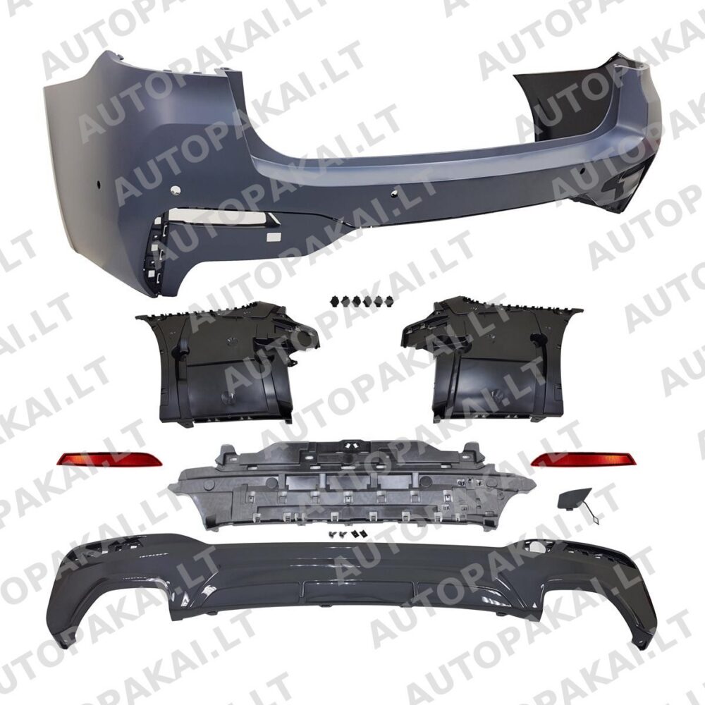 Rear Bumper with PDC Diffuser fit for BMW 5-Series G31 Touring 20-23 540
