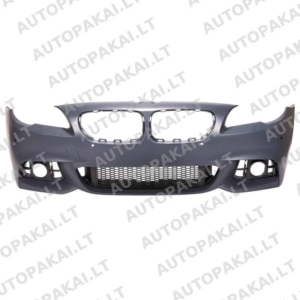 Priekinis bamperis su PDC + SRA tinka BMW 5 F10, F11 Sedan Touring 13-16