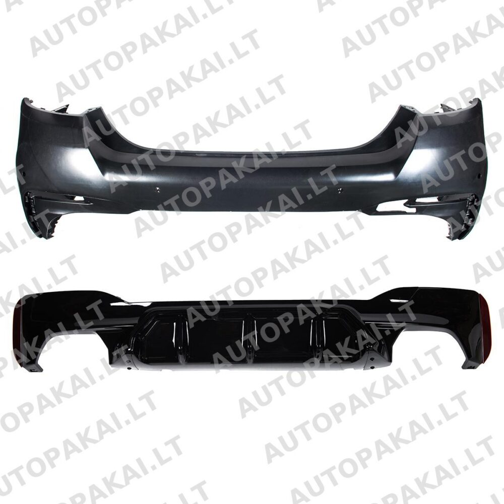 Rear Bumper with PDC suitable for BMW 5 F10 Sedan 09-16