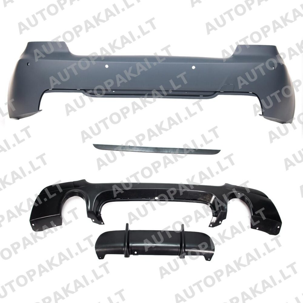 Rear Bumper PDC + Diffuser fit for BMW 3 E92,E93 Coupe Cabrio 335 06-13