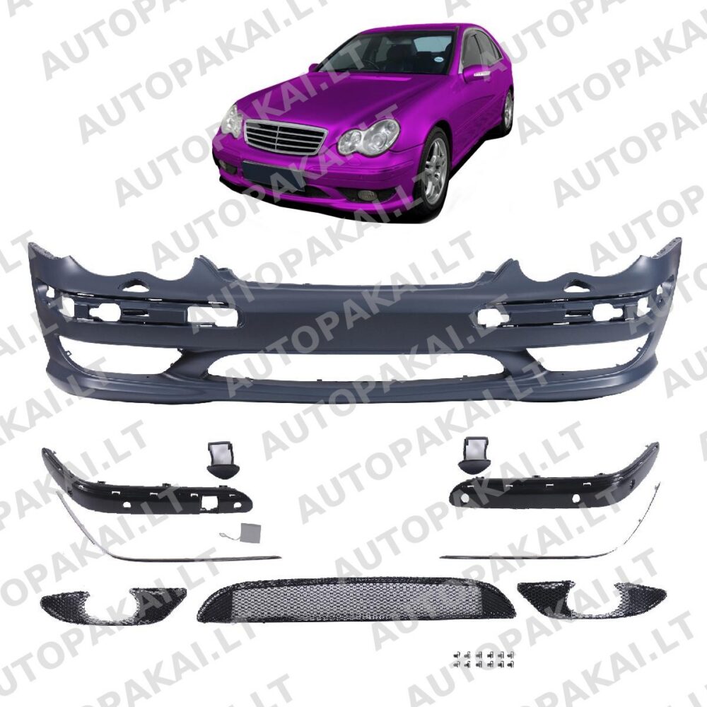 Front Bumper with PDC SRA fit for MERCEDES C-Class W203 Sedan T-Modell 00-07