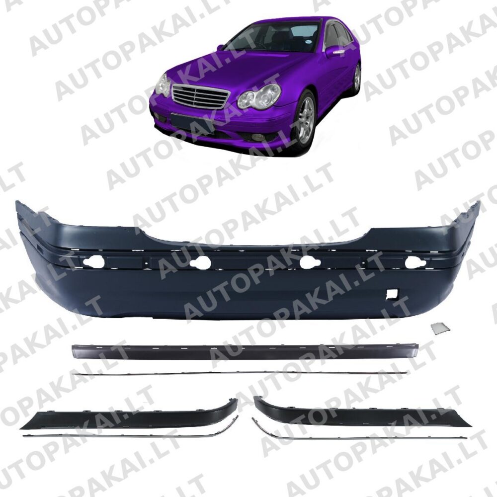 Rear Bumper suitable for MERCEDES C-Class W203 Sedan 00-07