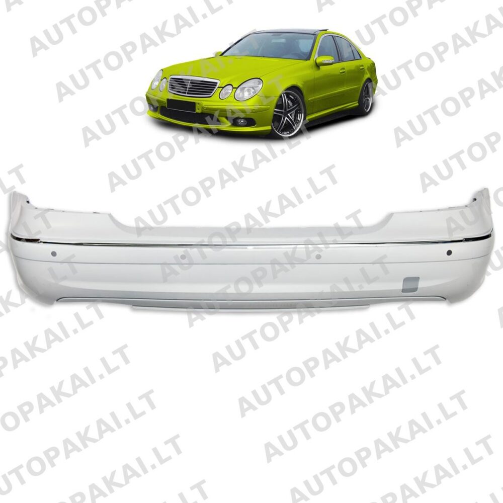 Rear Bumper with PDC suitable for MERCEDES E-Class W211 Sedan Pre-Facelift 02-06
