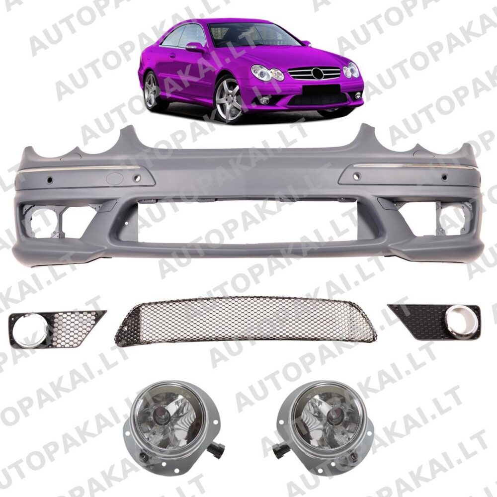 Front Bumper with PDC + SRA suitable for MERCEDES CLK W209 Coupe Cabrio 02-09