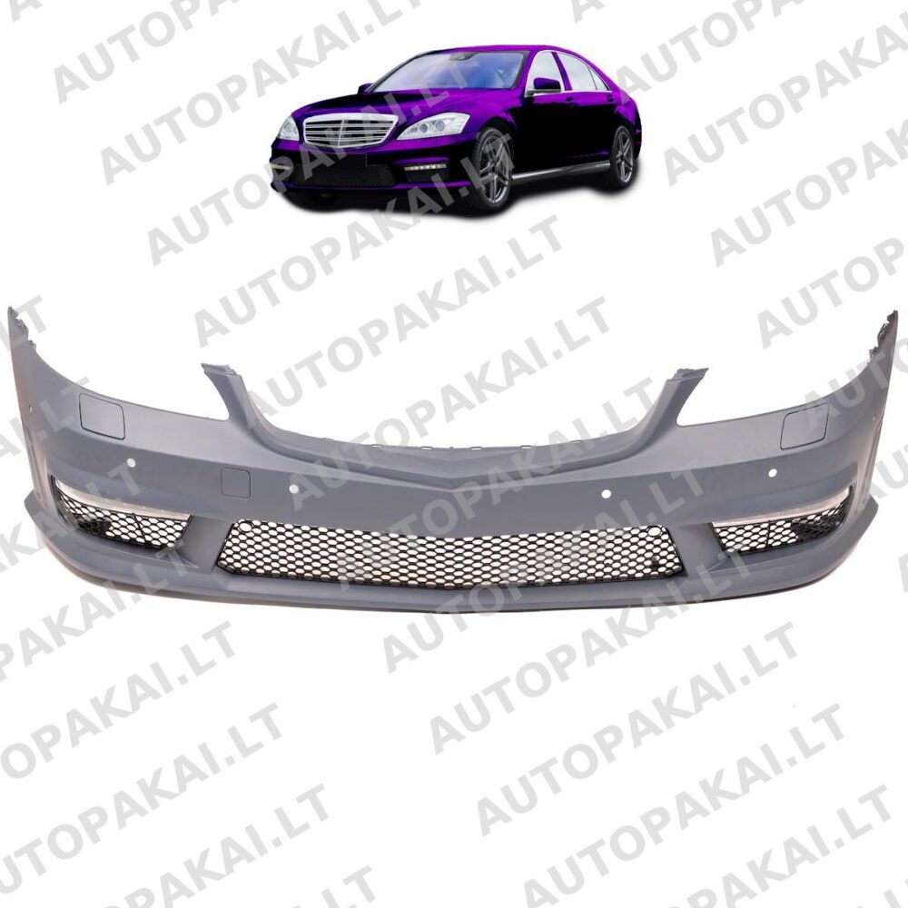 Front Bumper With PDC + SRA + LED DRL suitable for MERCEDES S-Class W221 09-13