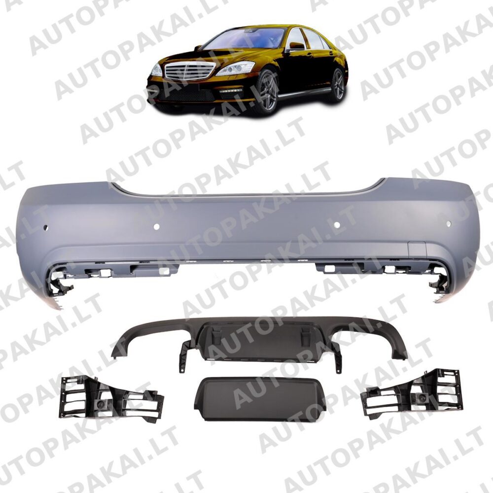 Rear Bumper with PDC suitable for MERCEDES S-Class W221 05-13