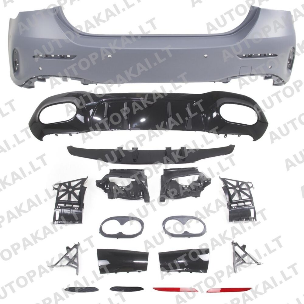 Rear Bumper with PDC suitable for MERCEDES A-Class V177 Sedan 18-