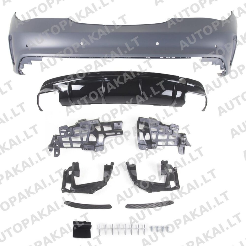 Rear Bumper with PDC suitable for MERCEDES CLA C117 Facelift 14-19