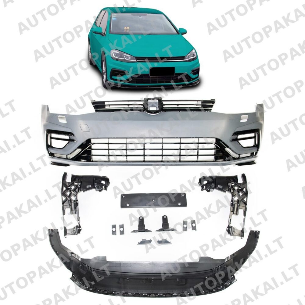 Front Bumper With SRA suitable for VW Golf 7.5 17-19 R