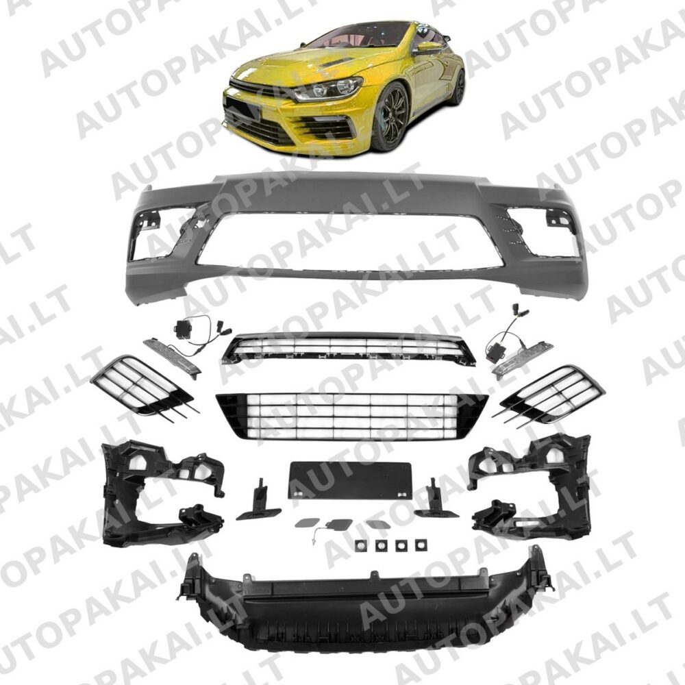 Front Bumper With SRA + LED DRL suitable for VW Scirocco III Facelift 14-17 R