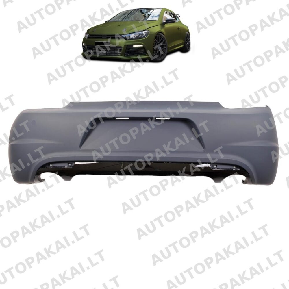 Rear Bumper suitable for VW Scirocco III 08-14 R