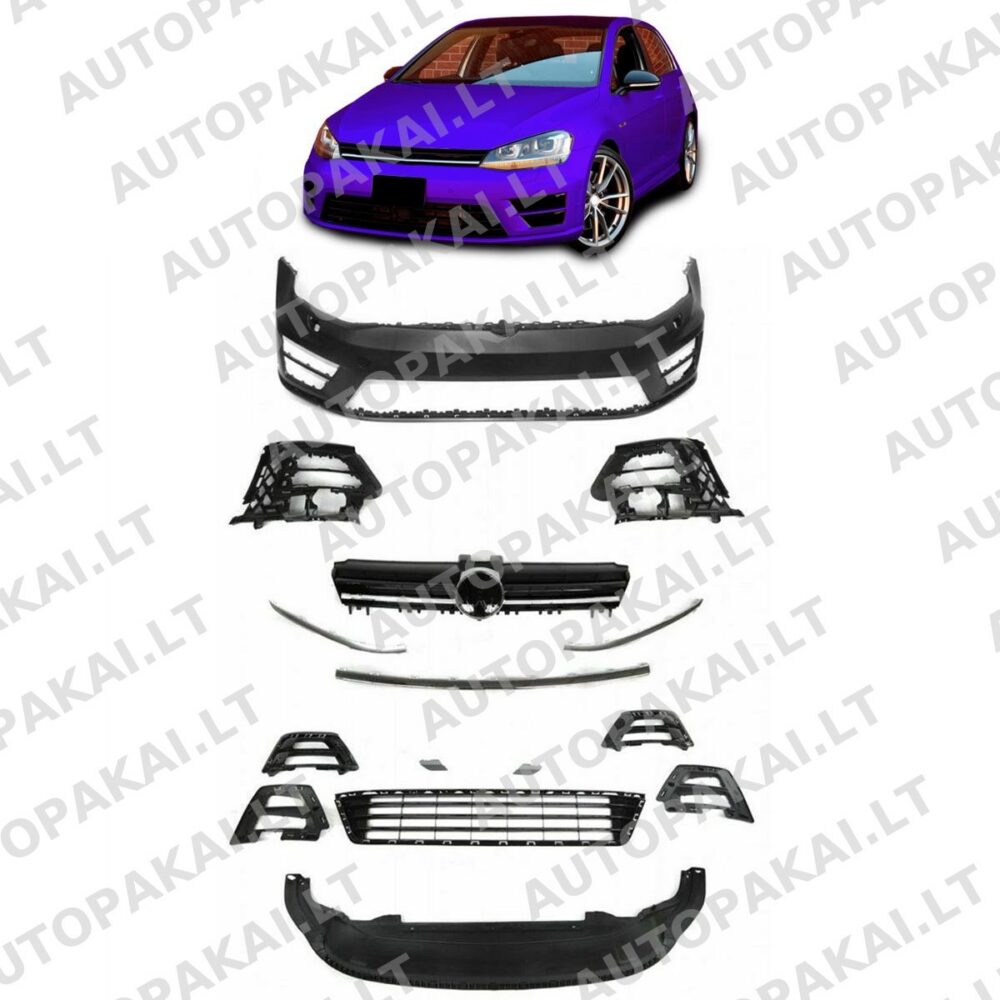 Front Bumper With SRA suitable for VW Golf 7 12-16 R