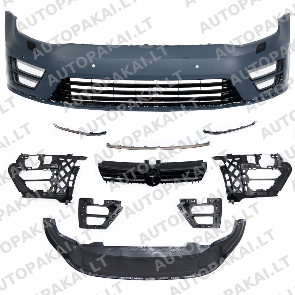 Priekinės buferio grotelės PDC SRA VW Golf 7 Pre-Facelift 2012-2017