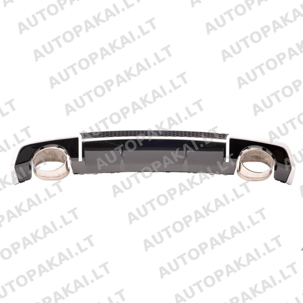 Galinis difuzorius sidabro blizgios juodos spalvos, tinkantis AUDI A3 8V Sedan 13-15