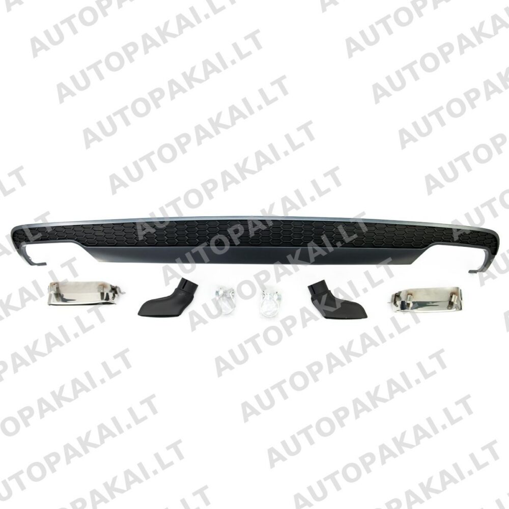 Rear Diffuser Silver Grey suitable for AUDI A6 C7 4G Sedan Avant 11-14