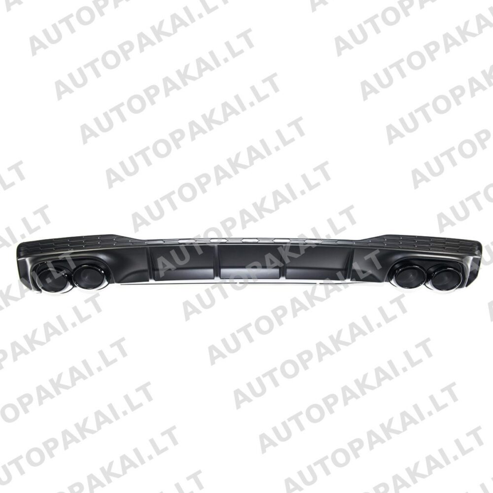 Galinis spoileris-difuzorius su vamzdžiais AUDI A7 (4K) Sportback Pre-Facelift 19-