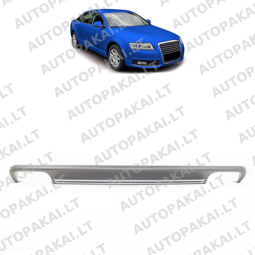 Rear Diffuser Silver Grey suitable for AUDI A6 C7 4G Sedan Avant 11-14