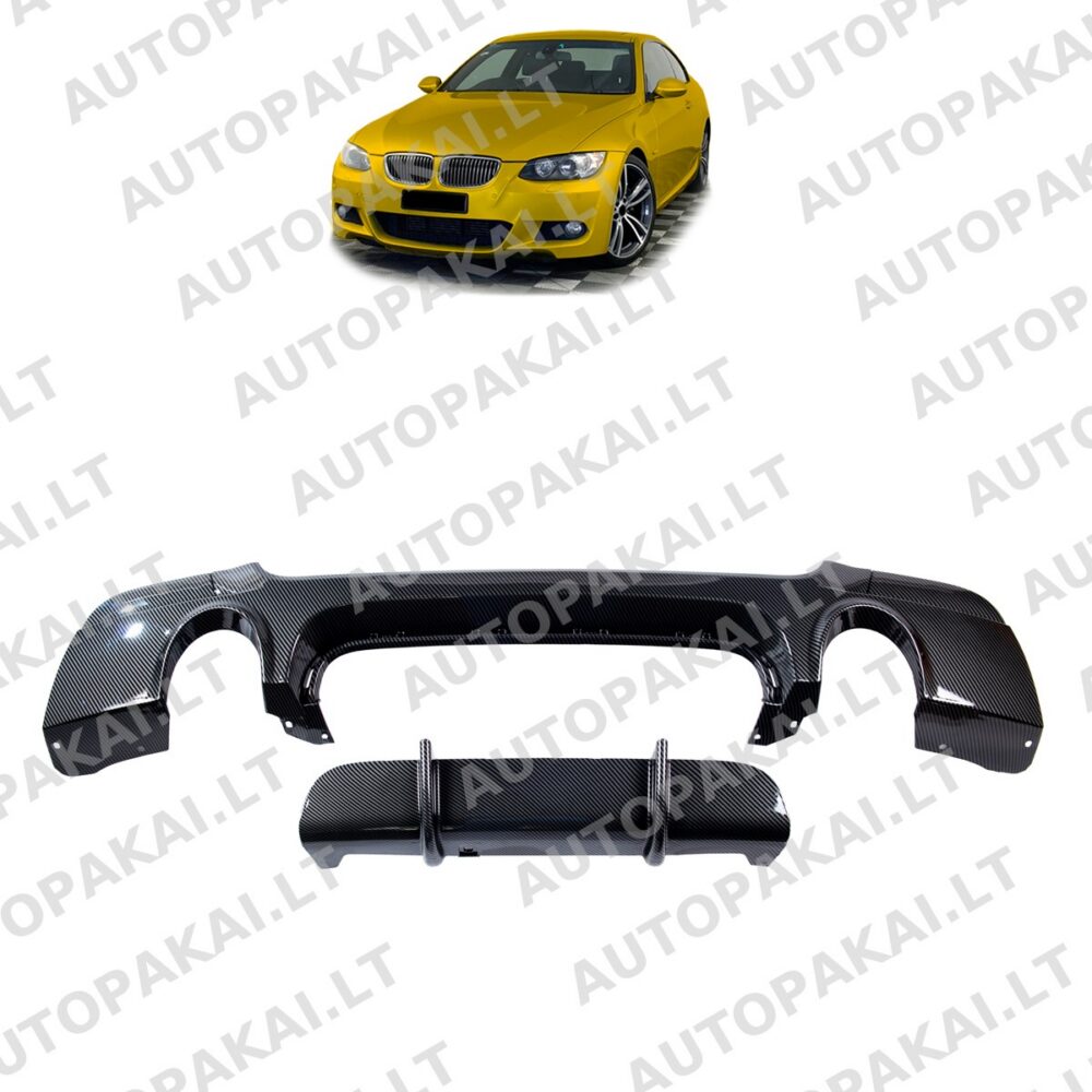 Rear Spoiler Diffuser Carbon Look for BMW 3 (E92,E93) 2006-2013
