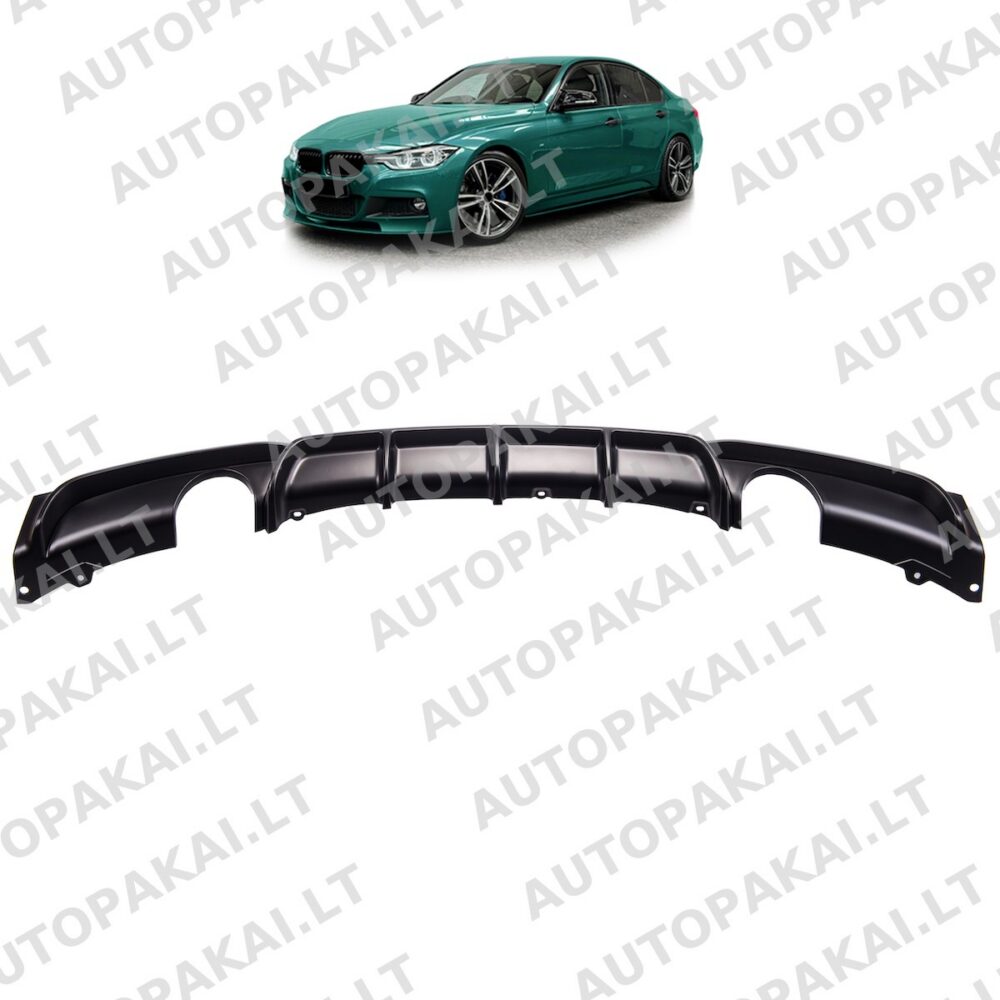 Rear Diffuser Matt Black fit for BMW 3 F30,F31 Sedan Touring 11-18 335i
