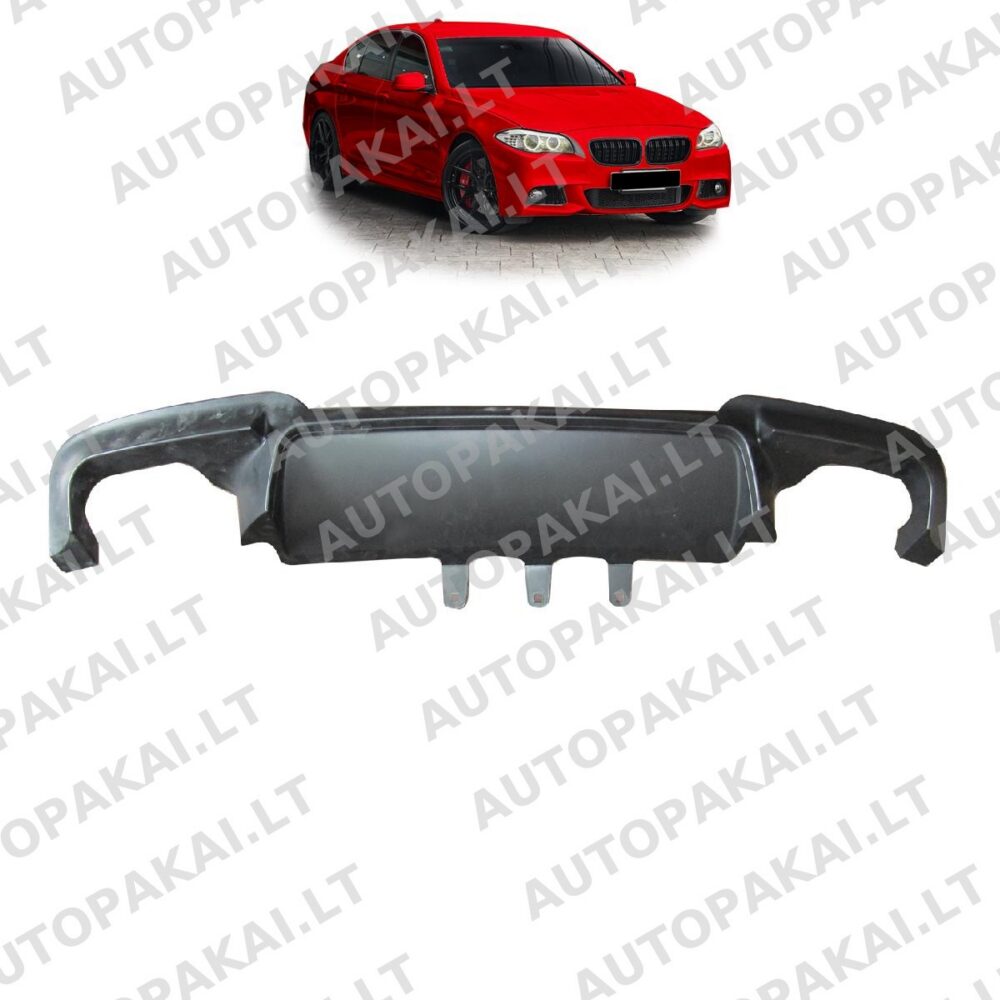 Rear Bumper Diffuser suitable for BMW 5-Series F10, F11 10-17