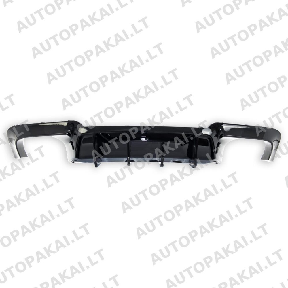 Rear Diffuser Gloss Black suitable for BMW 5 F10,F11 Sedan Touring 09-16