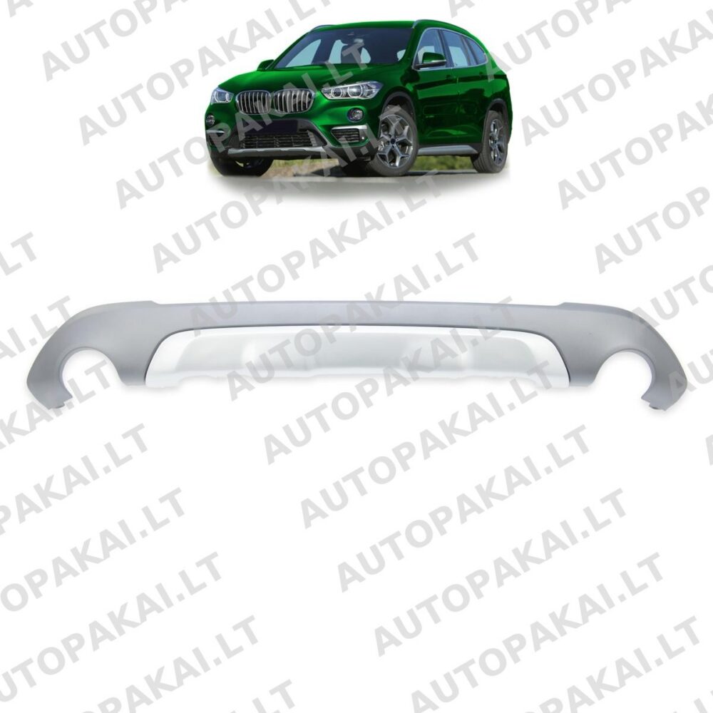 Rear Spoiler Diffuser suitable for BMW X1 (F48) Pre-Facelift 2014->