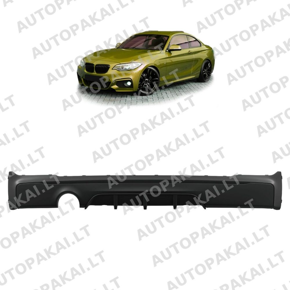 Galinio bamperio difuzorius tinka BMW F22, F23 13-21 Performance -O—