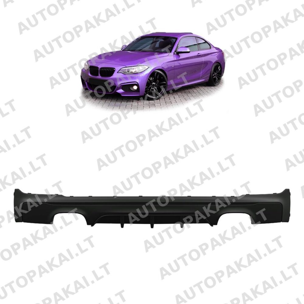 Galinio bamperio difuzorius tinka BMW F22, F23 13-21 Performance -OO–OO-