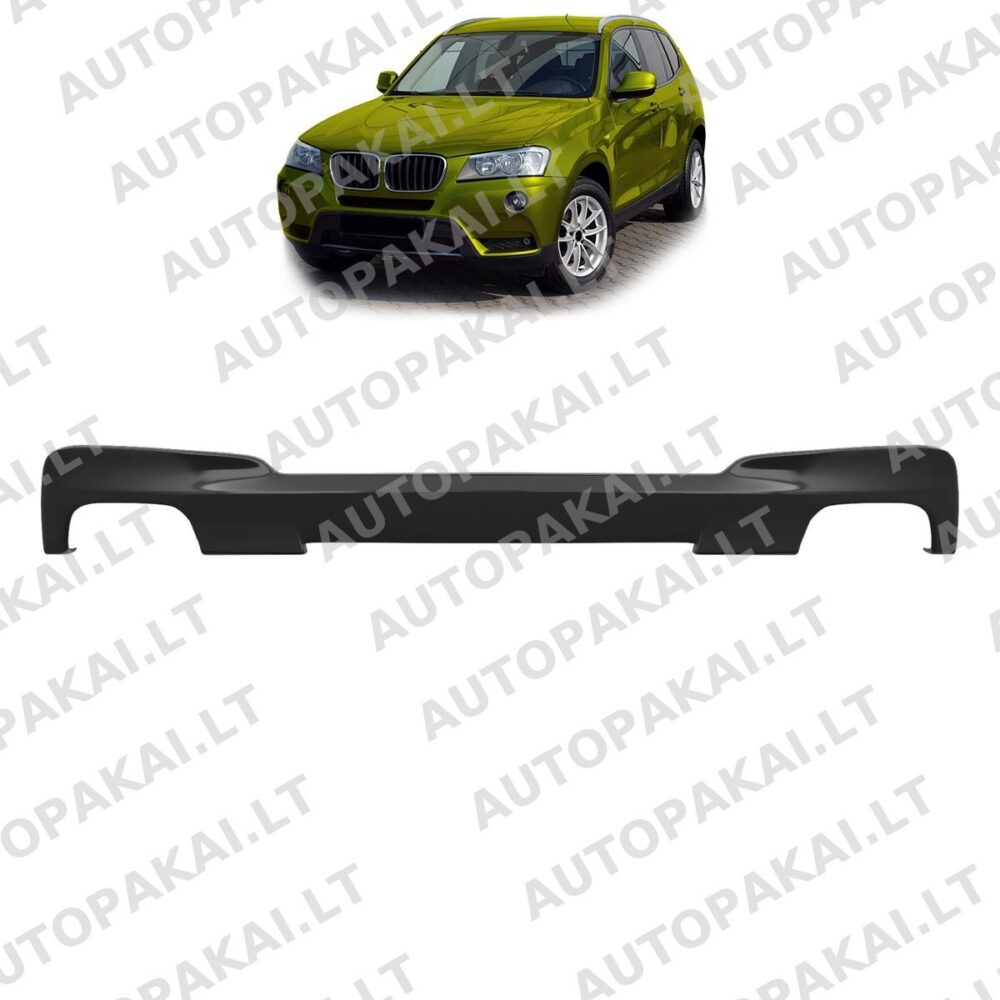Rear Spoiler Diffuser suitable for BMW X3 (F25) Facelift 2014-2017