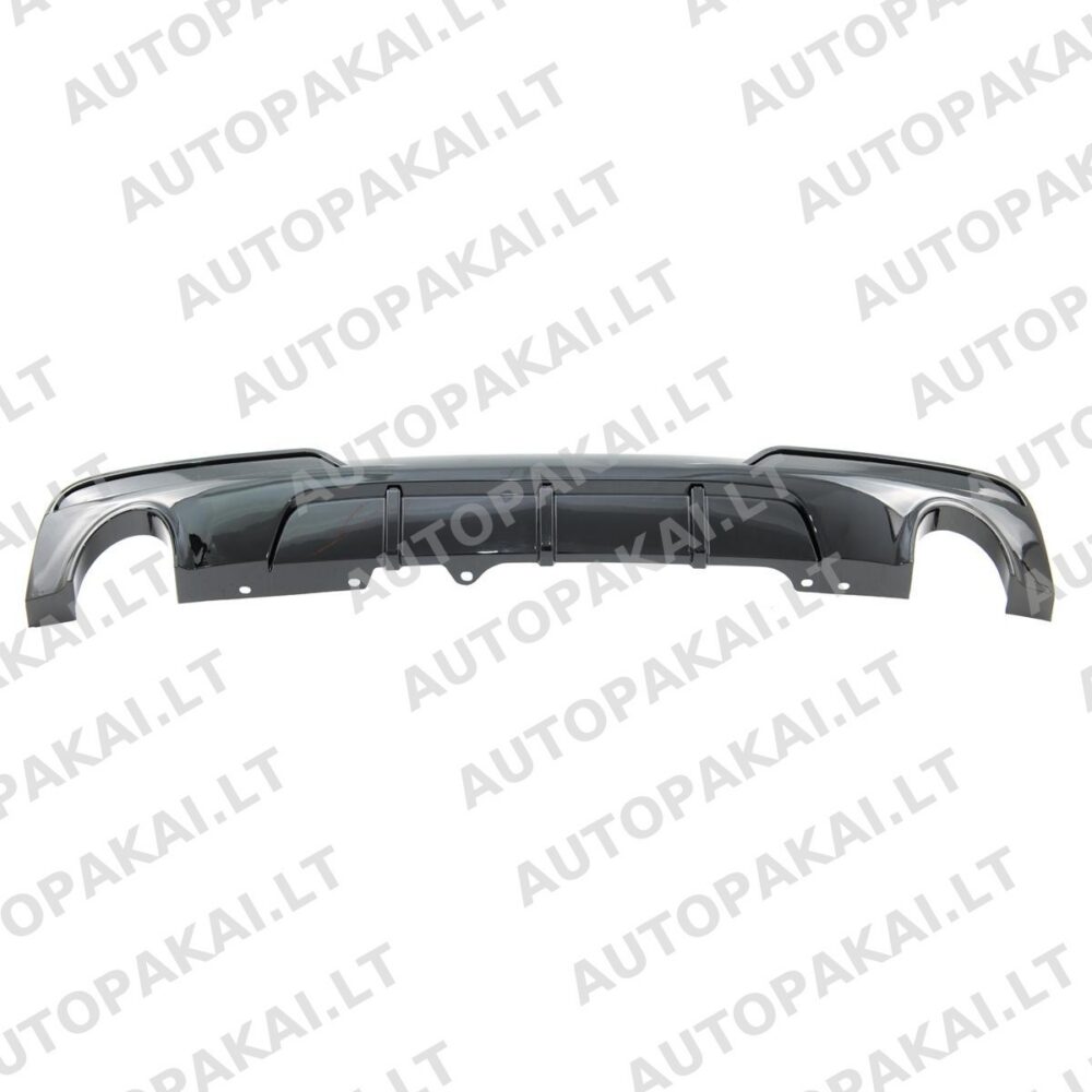 Rear Diffuser Gloss Black fit for BMW 5 F10,F11 09-16 Dual Single Exhaust