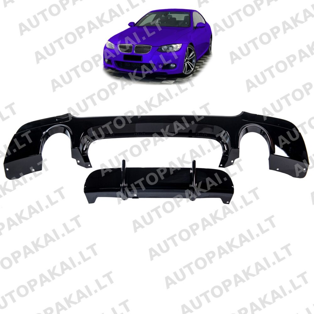 Rear Diffuser Gloss Black fit for BMW 3 E92,E93 Coupe Cabrio 06-13 335i