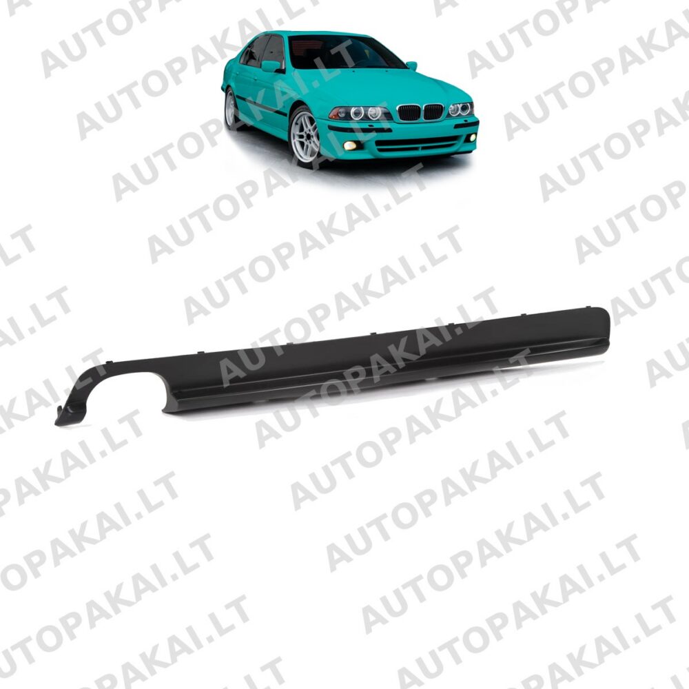 Rear Diffuser Gloss Black fit for BMW 5 E39 Sedan Touring 95-03 Single