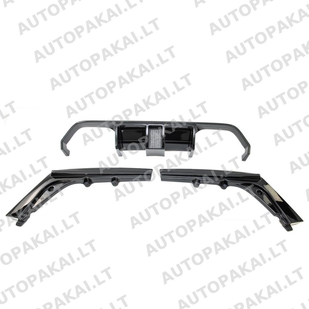 Galinis difuzorius blizgiai juodas + žibintas BMW M4 (F82,F83) M3 (F80) 13-