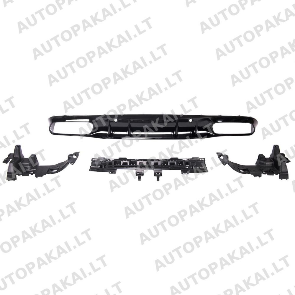 Rear Diffuser Gloss Black fit for MERCEDES A205 C205 Coupe 15-21
