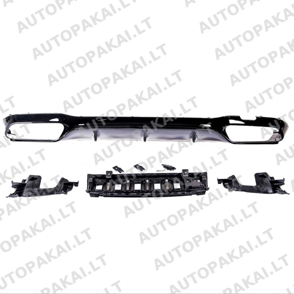 Rear Diffuser Gloss Black fit for MERCEDES E-Class W213 16-20