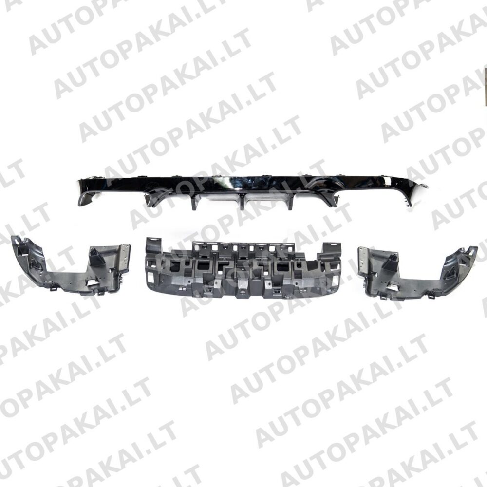 Galinis difuzorius su juodais vamzdžiais MERCEDES E klasės C238, A238 PreFacelift 16-