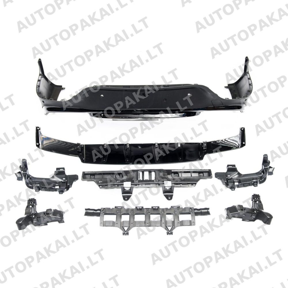 Rear Bumper Diffuser Black suitable for MERCEDES GLC Coupe C253 20-23