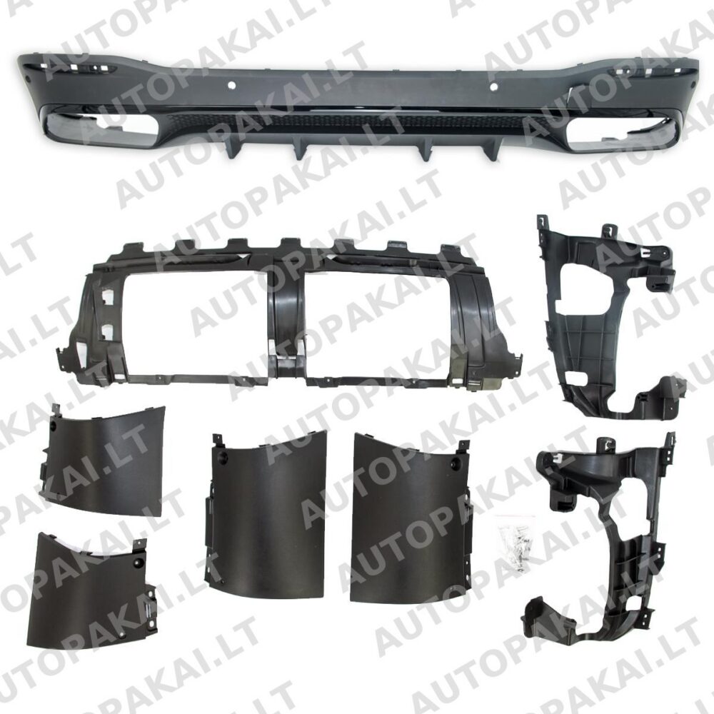 Rear Spoiler Diffuser W/Pipes suitable for MERCEDES GLE (V167) 2018->