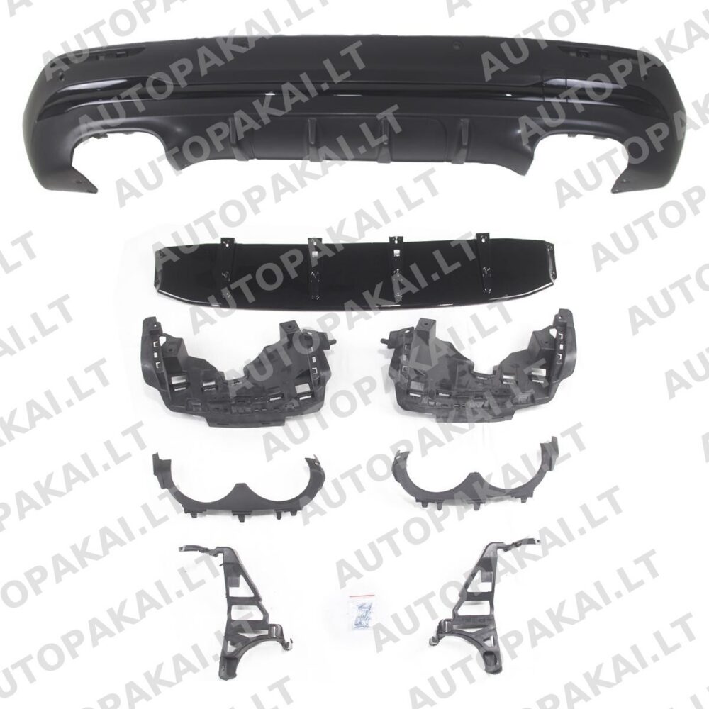Rear Bumper Diffuser Black suitable for MERCEDES GLA H247 20-