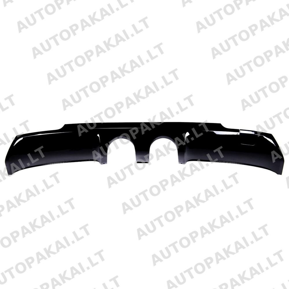 Rear Bumper Diffuser Gloss Black suitable for VW Golf 6 08-12 R