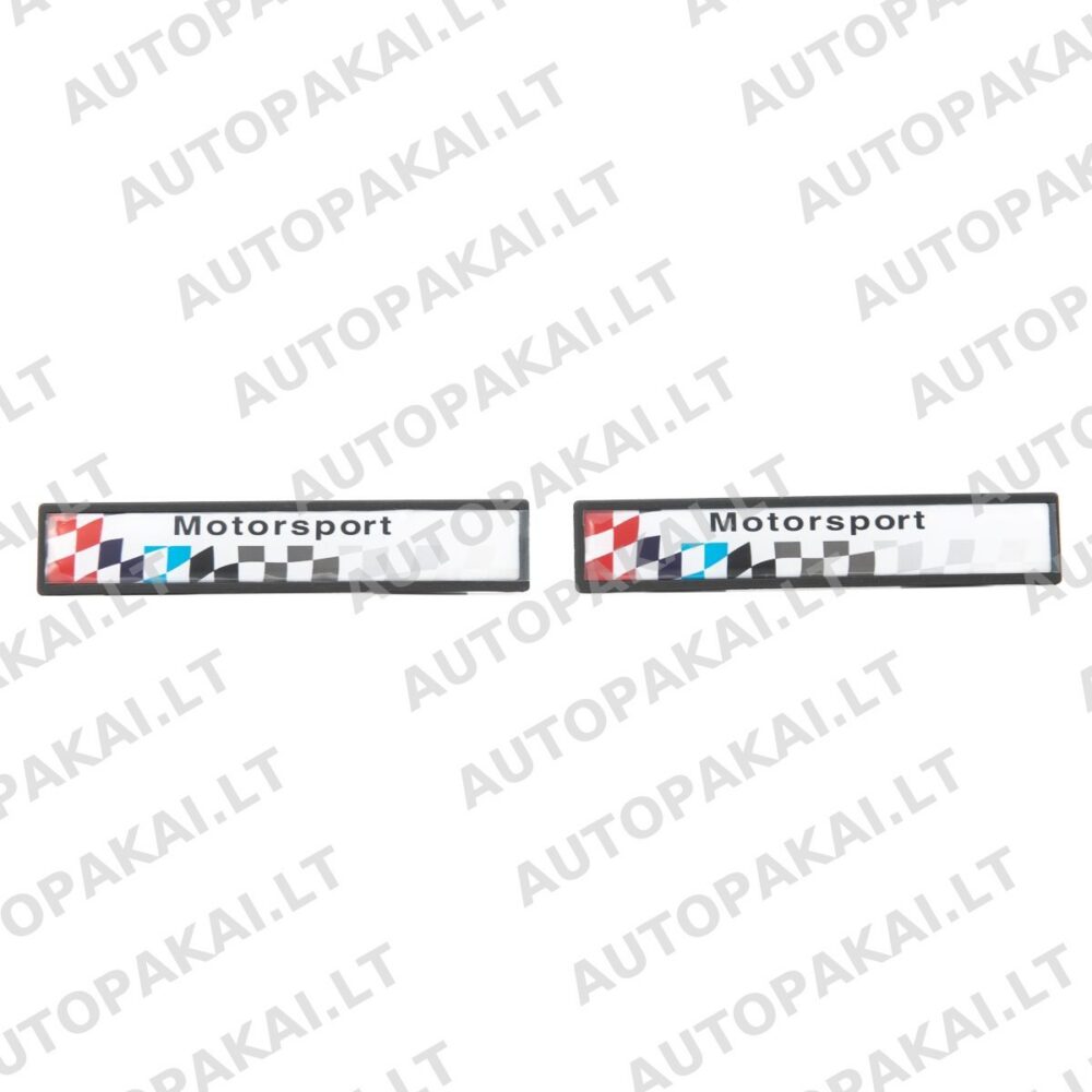 Emblem Set for Door Moulding Trim for BMW 5 E39 95-04 M5-Style; Logo Motorsport